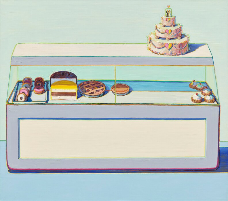 Wayne_Thiebaud_Bakery-Case_1996_Museum_Voorlinden.