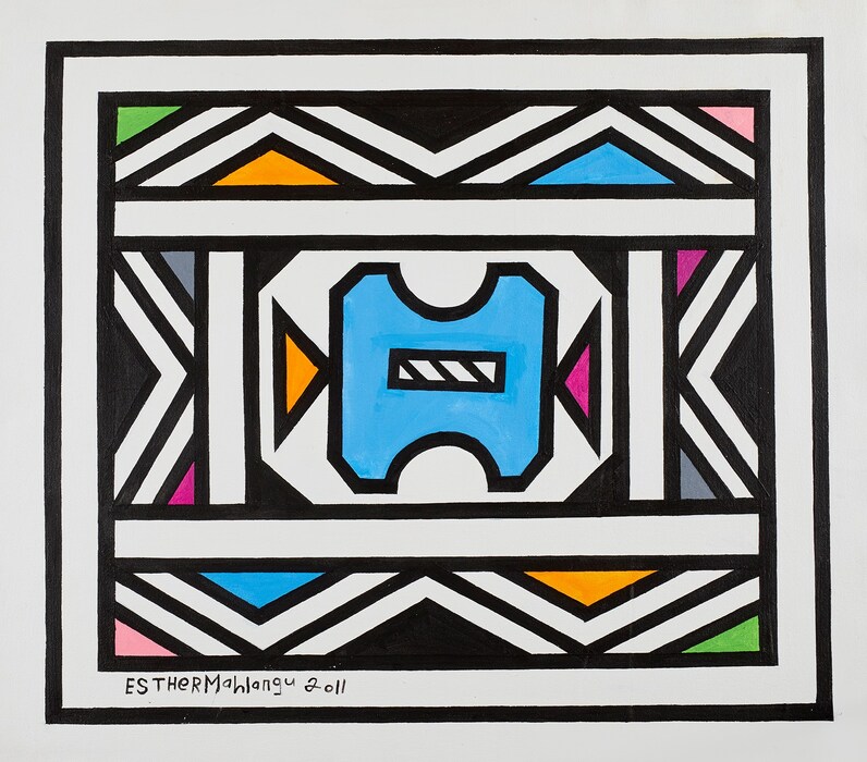 Esther Mahlangu_E060 76,5x87 2011
