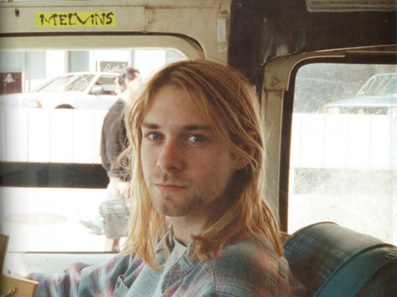 Kurt Cobain, tour bus, 1989