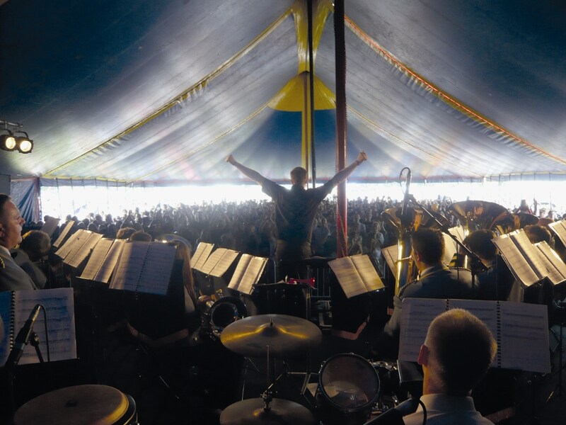 Acid Brass, 1997. Performance in Regent&#39;s Park, London, 2006