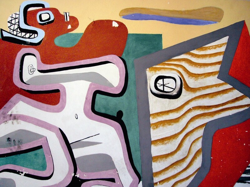 Le Corbusier, mural painting in the Villa E 1027, Roquebrune