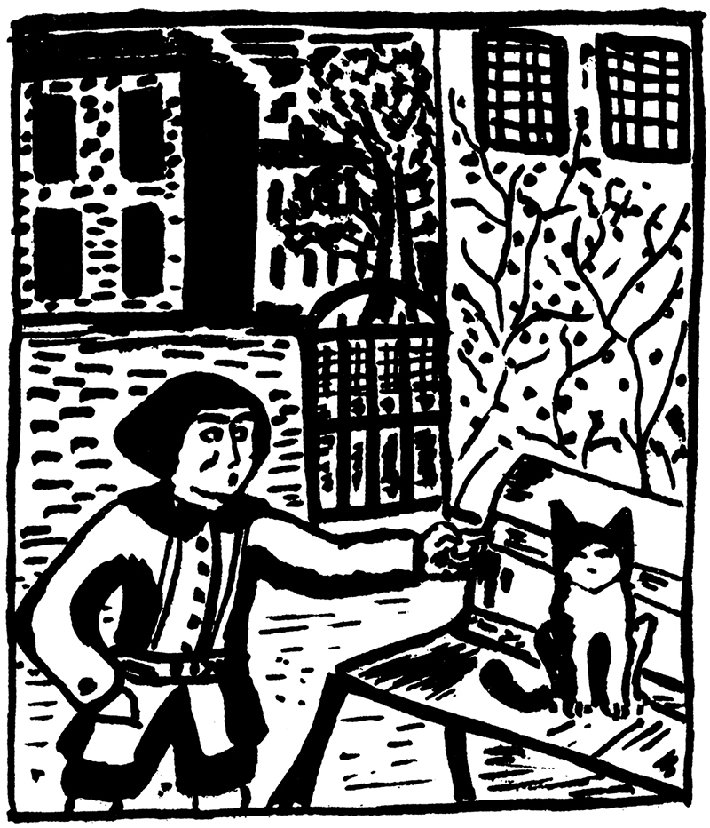 Balthus, First drawing from Mitsou, 1921