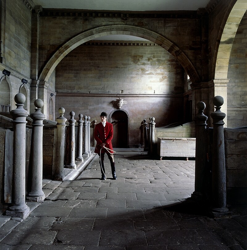Otis Ferry in the stables at Seaton Delaval, Northumberland