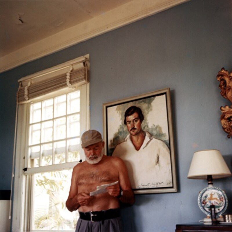 Ernest Hemingway at his villa Finca Vig&#237;a, Cuba, in 1953