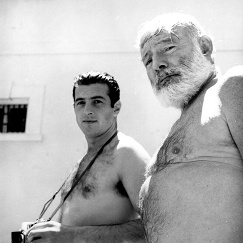 Ernest Hemingway and the famous matador Antonio Ord&#243;&#241;ez