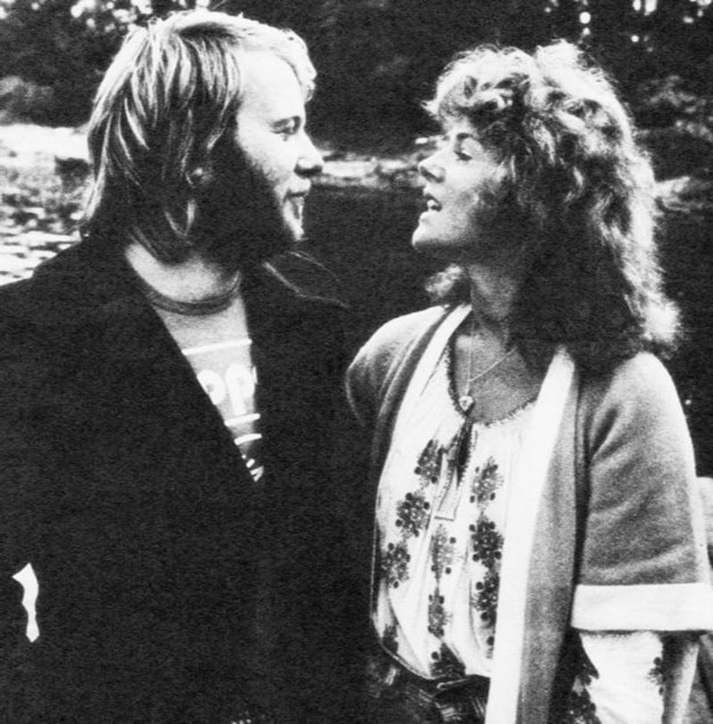 Benny and Anni-Frid on holiday in 1974