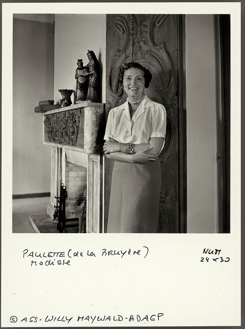 Paulette in her Paris salon c. 1948