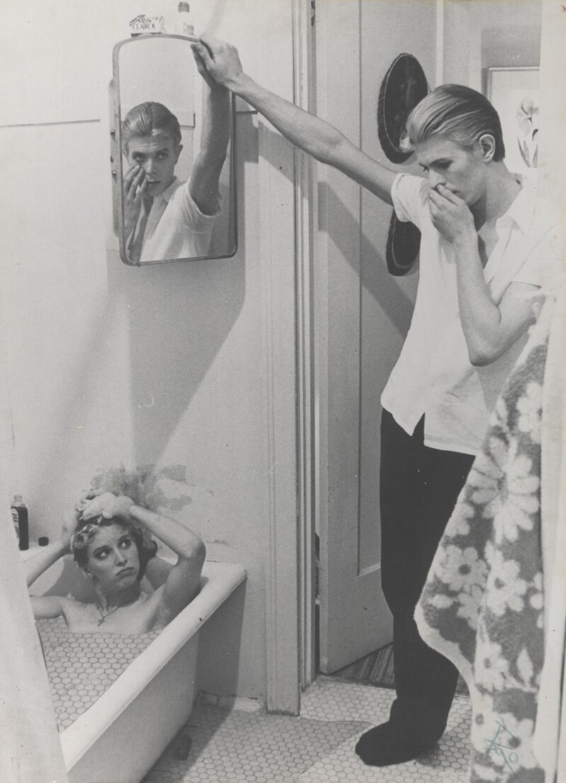 Photo-collage by David Bowie of manipulated fi lm stills fro