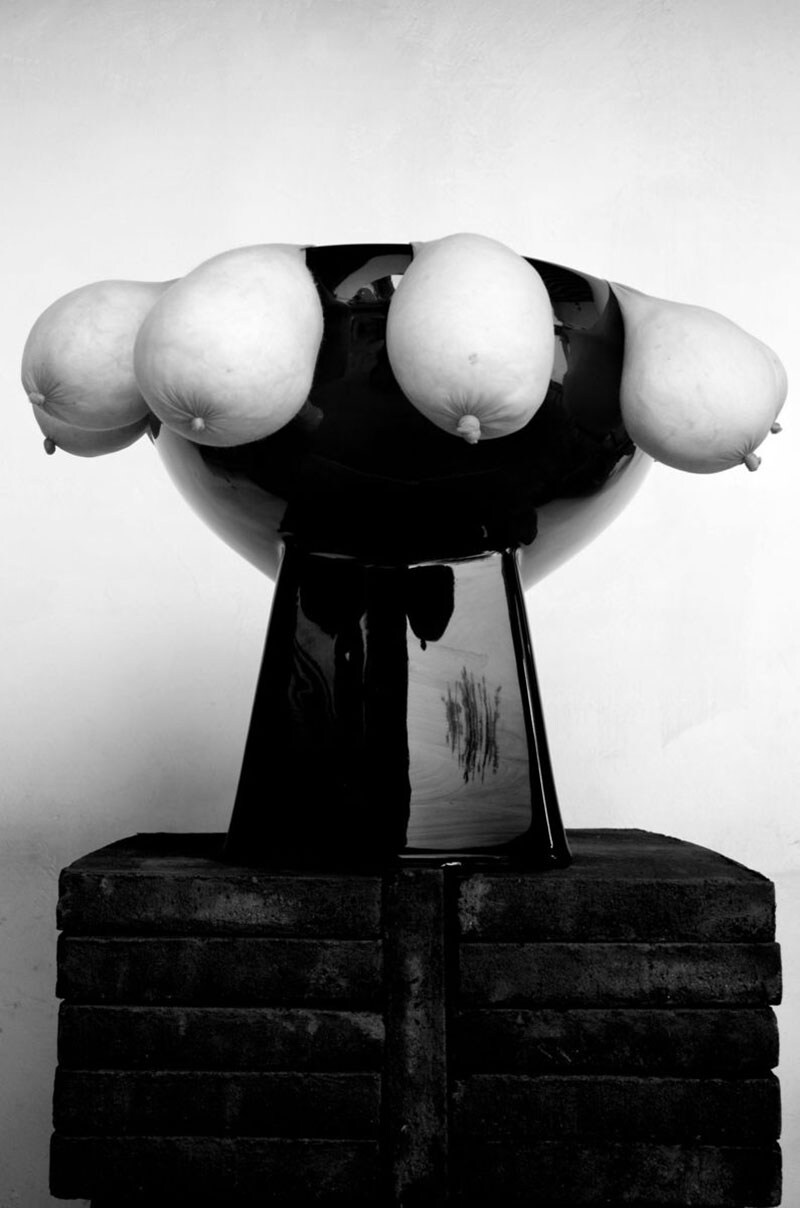 Work by Sarah Lucas, from Tittipussidad
