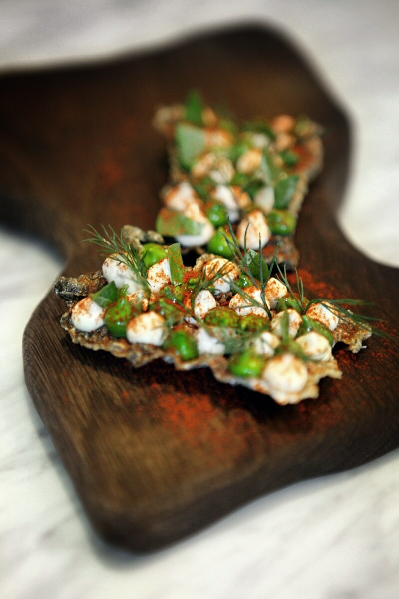Smoked cod skin