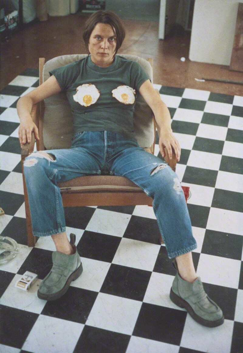 Sarah Lucas, Self Portrait with Fried Eggs, 1996