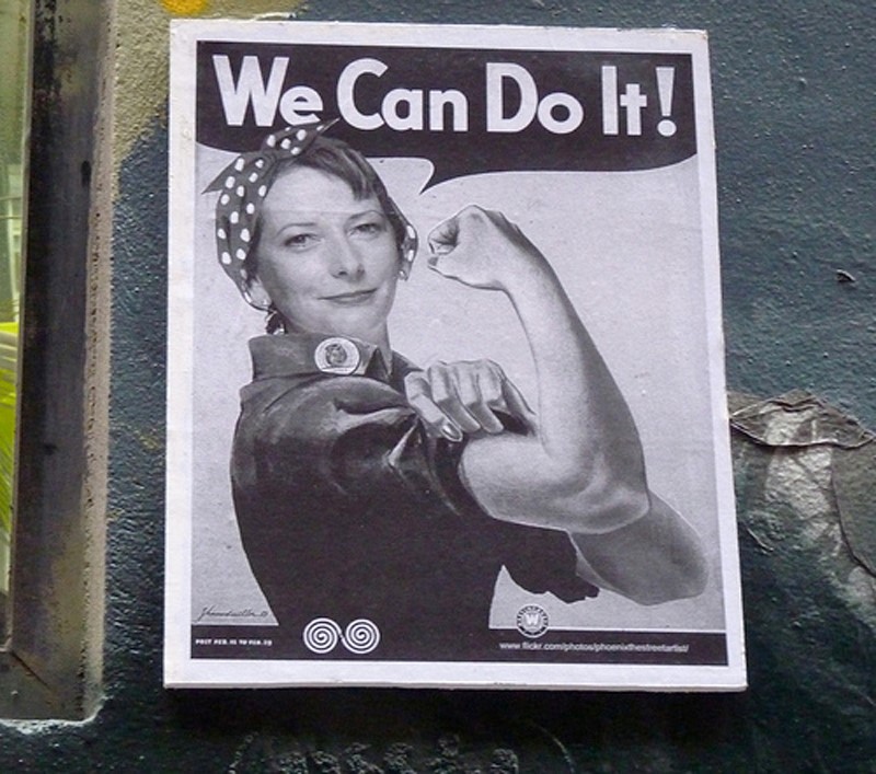 julia Gillard as Rosie The Riveter, Campaign poster