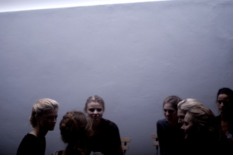 Models backstage at Dolce &amp; Gabbana