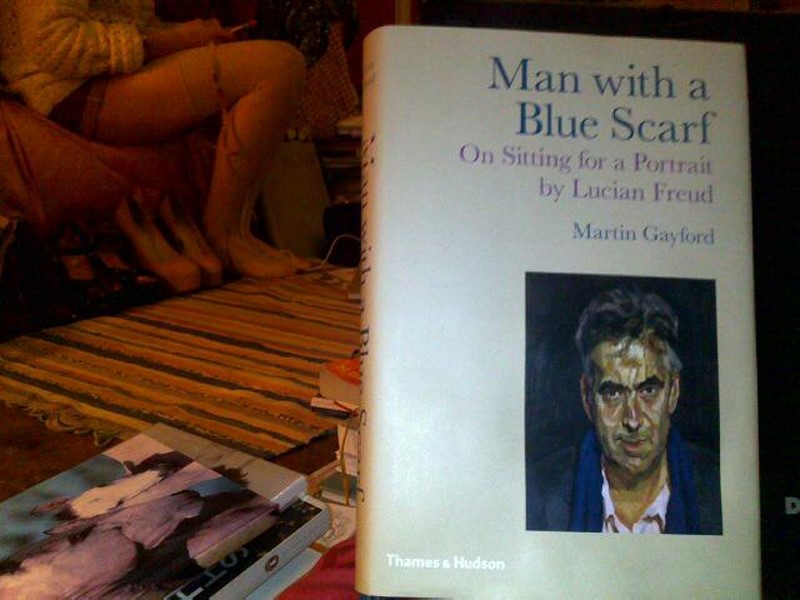 Man with a Blue Scarf: On Sitting for a Portrait by Lucian F