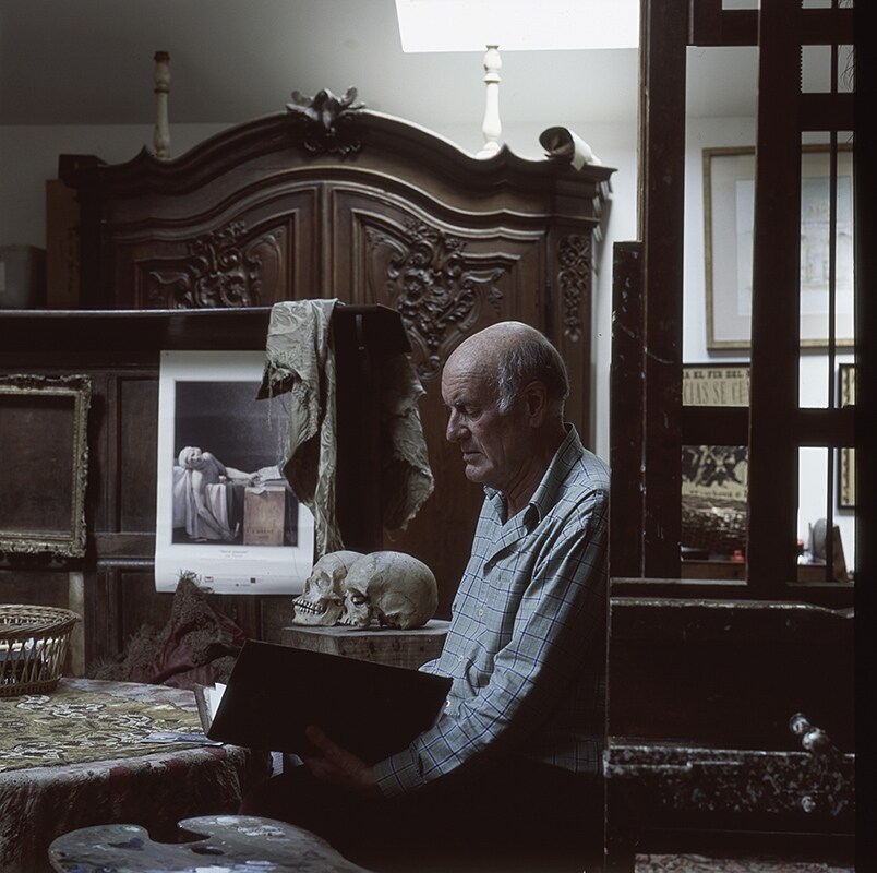 James Reeve in his Studio, Somerset