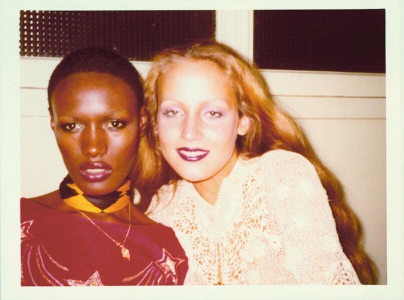 Jerry Hall and Grace Jones at Antonio&#39;s rue de Rennes apartm