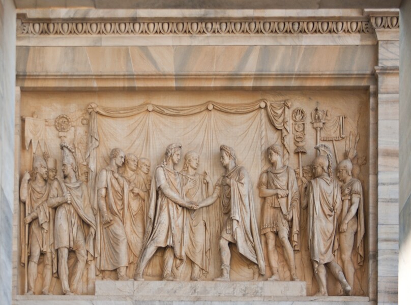 Carving outside the Roberto Cavalli show