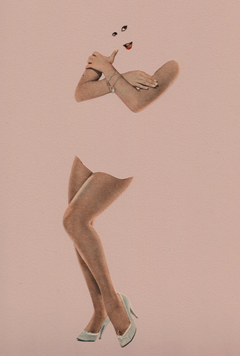 Joe Webb, Cover Up, Original Collage
