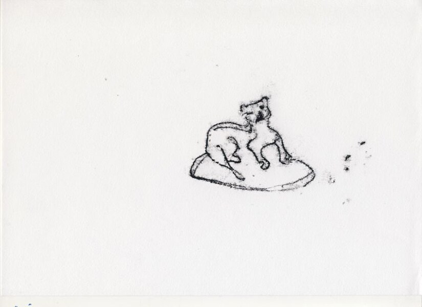 Tracey Emin&#39;s Small Lion, 2011.