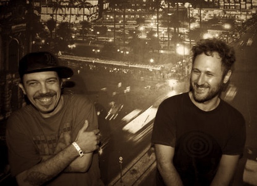 Sam Spiegel (right) with N.A.S.A. collaborator DJ Zegon