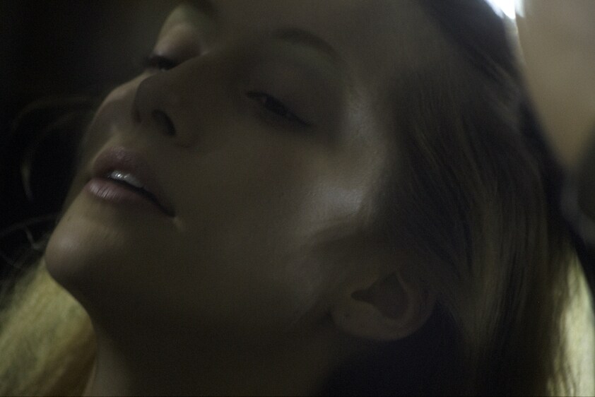 Model backstage at Dries Van Noten