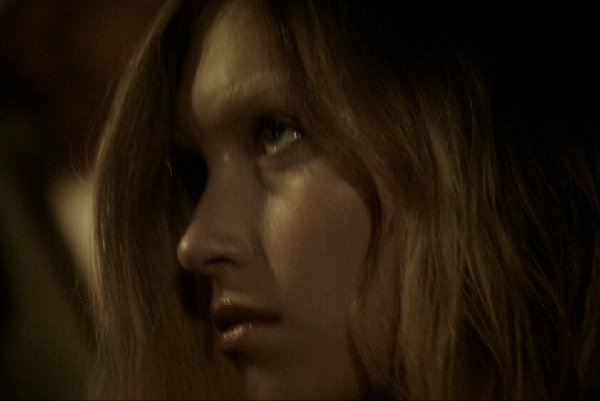 Model backstage at Hakaan