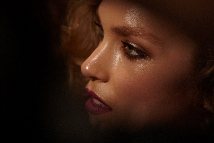 Model backstage at Sonia Rykiel