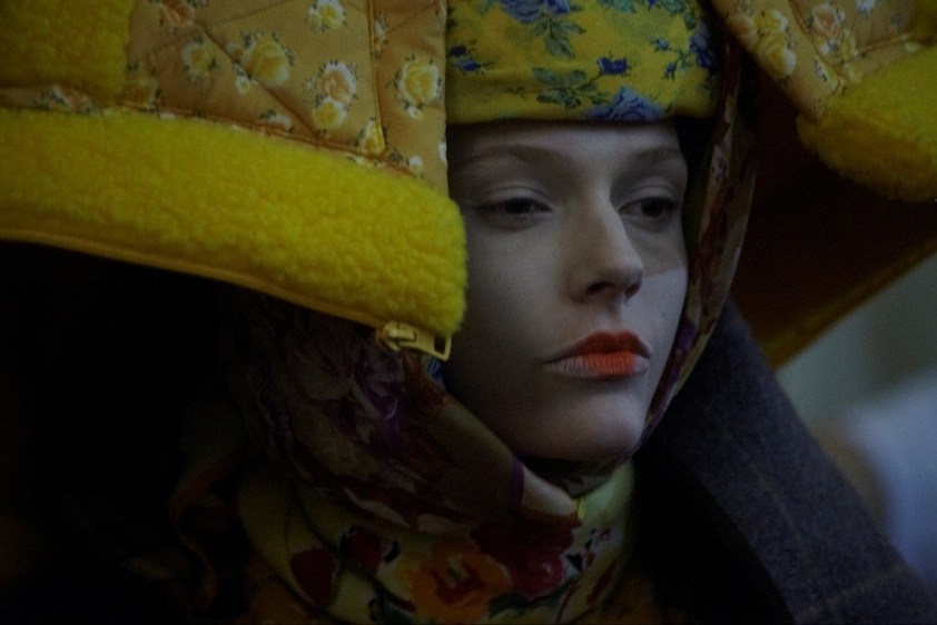 Model backstage in Kenzo archive