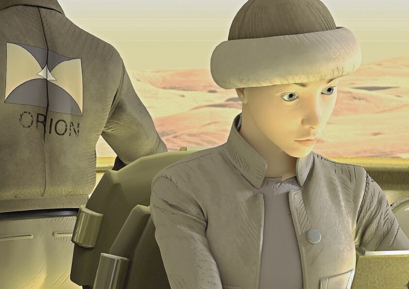 Preparatory image from the 3-D animated film La Plan&#232;te enco