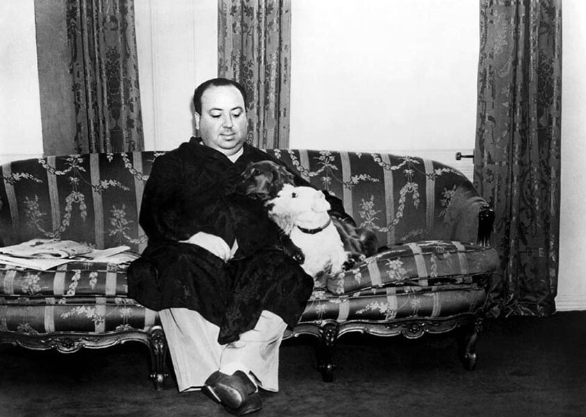 Hitchcock, Edward IX and Mr Jenkins in his Hollywood home du