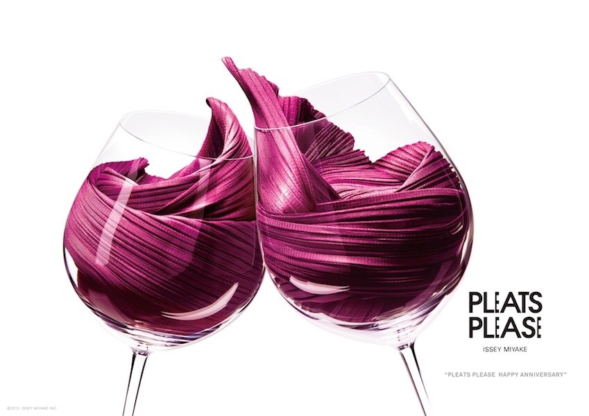 Red wine x Pleats Please