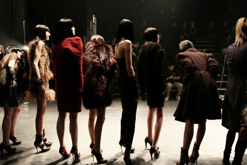 Backstage at Lanvin, Photography by Alfredo Piola