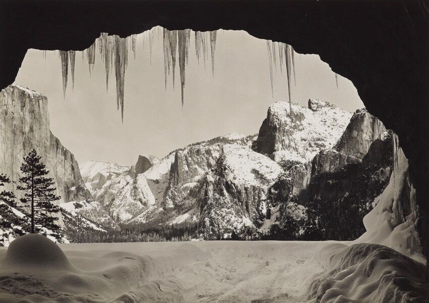From Wawona Tunnel, Winter, Yosemite, about 1935