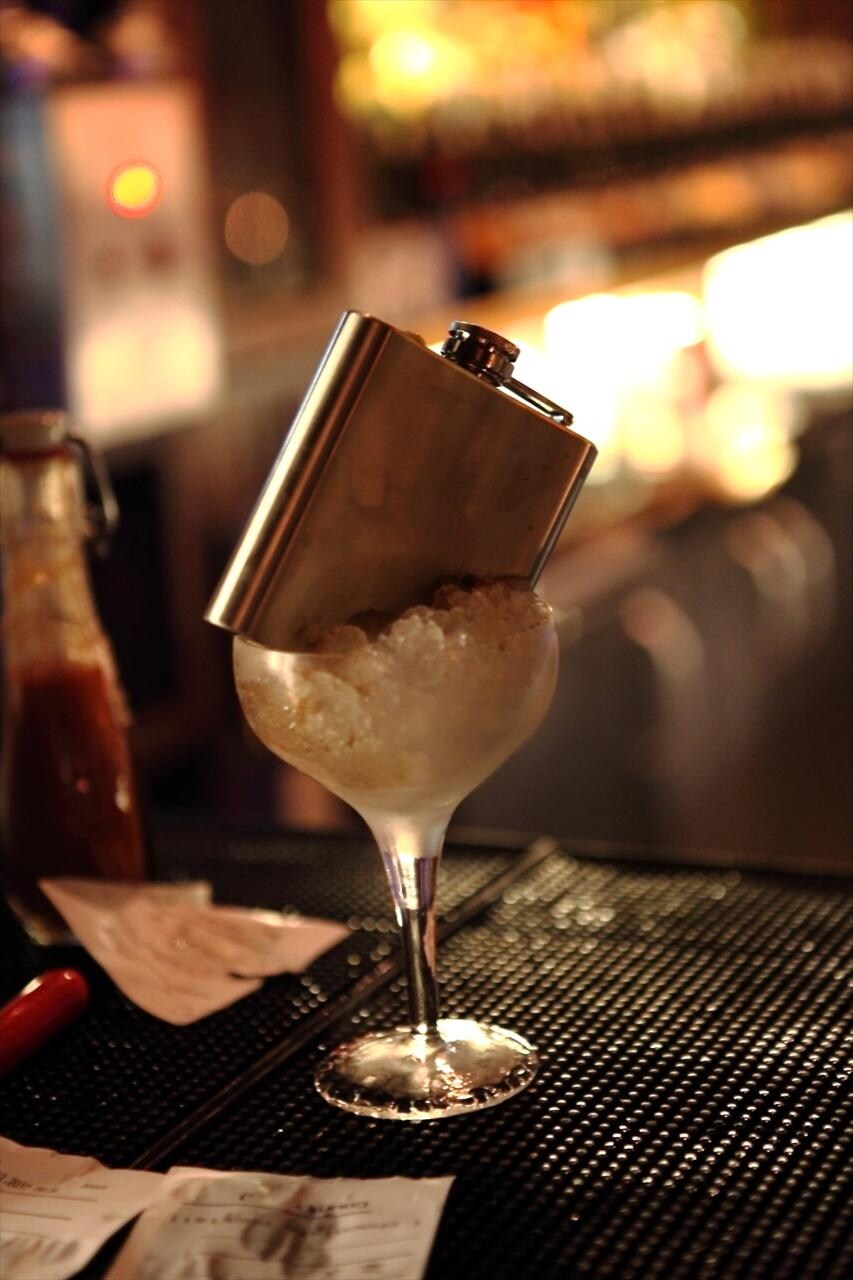 Distinctive garnish at the Night Jar