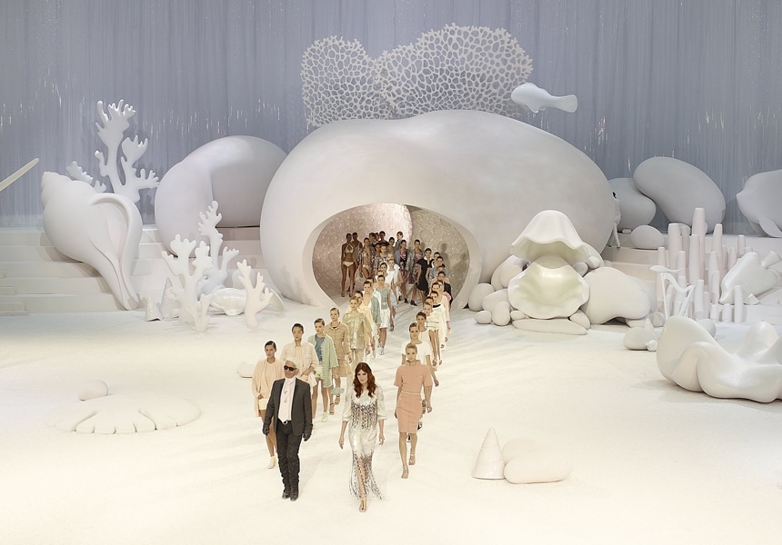 Florence Welch and Karl Lagerfeld at Chanel S/S 12