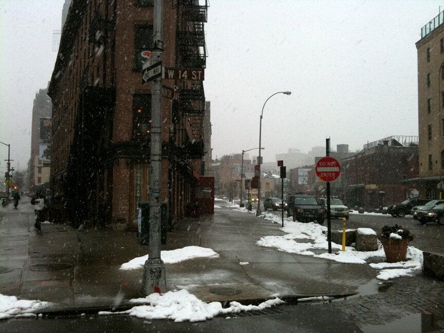 Fashion Week Blizzard, 14th and 8th Ave., Photography by Pau