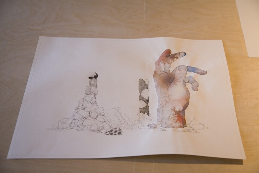 Preview of work for upcoming exhibition in LA