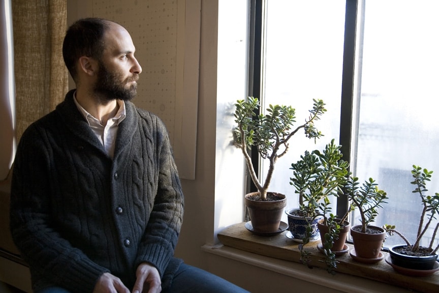 Ernesto Caivano in his studio