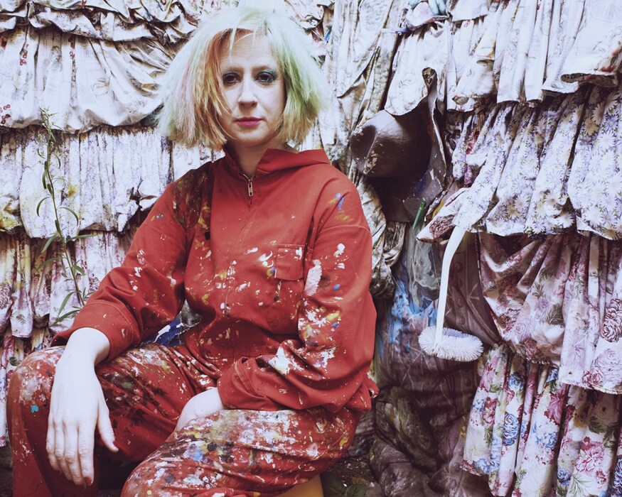 Julie Verhoeven in her studio