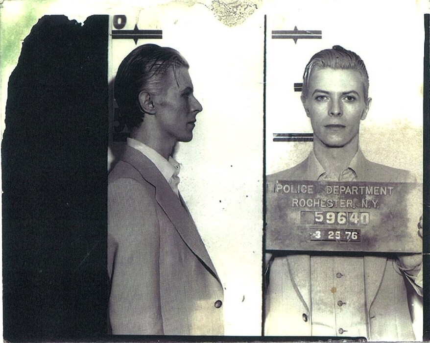 David Bowie Mugshot