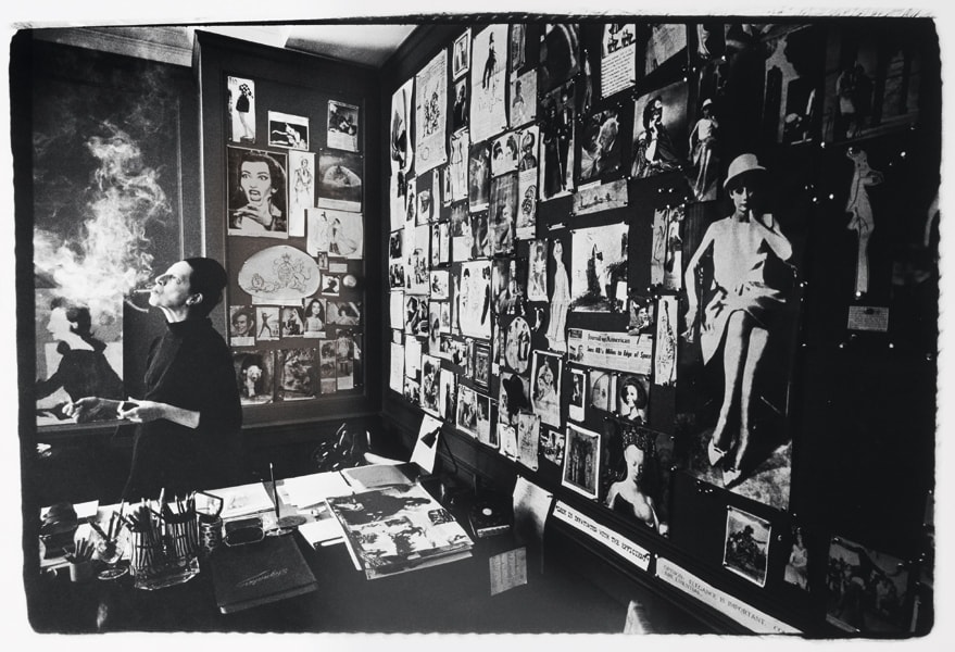 Portrait of Diana Vreeland in Vogue Office: