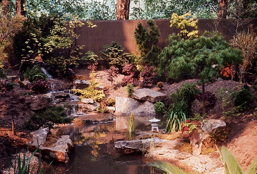 Rock garden by Whitelegg, 1964, one of only two rock gardens