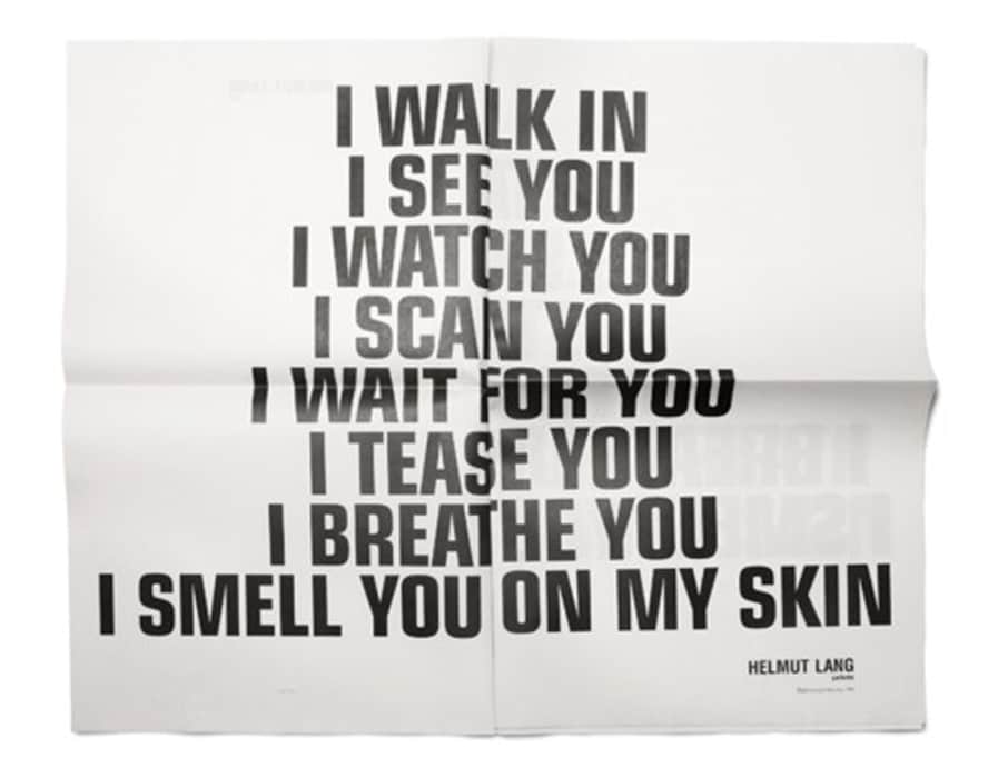 Poster by Helmut Lang