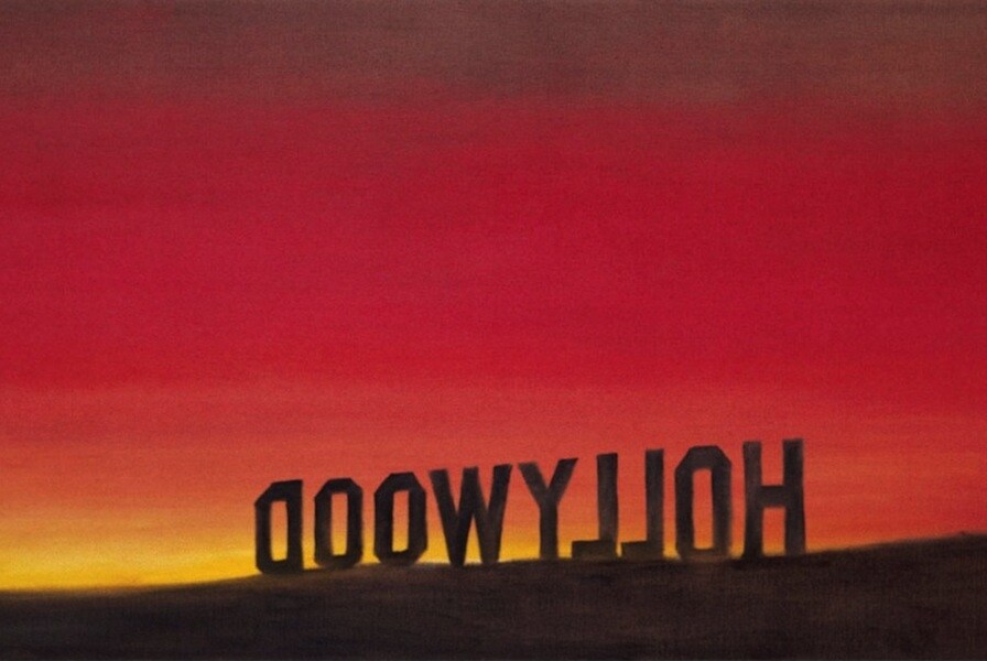 The Back of Hollywood, Ed Ruscha, 1977