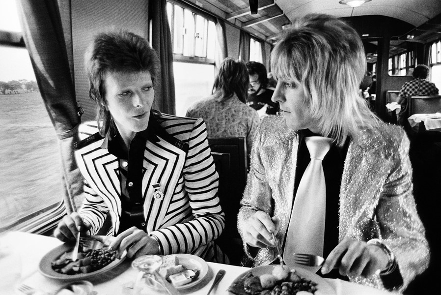 David Bowie and Mick Ronson, UK, 1973