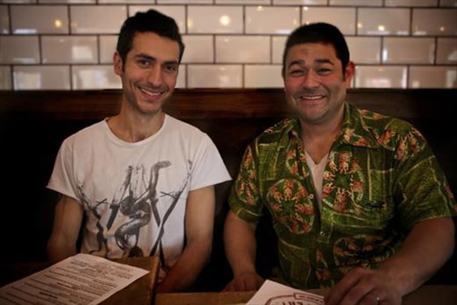 Logan Plant and Byron Knight of Duke&#39;s Brew &amp; Que