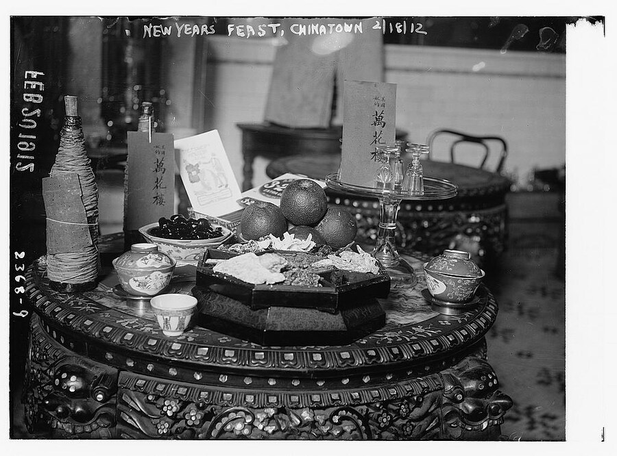 New Year&#39;s Feast, Chinatown, February 18, 1912