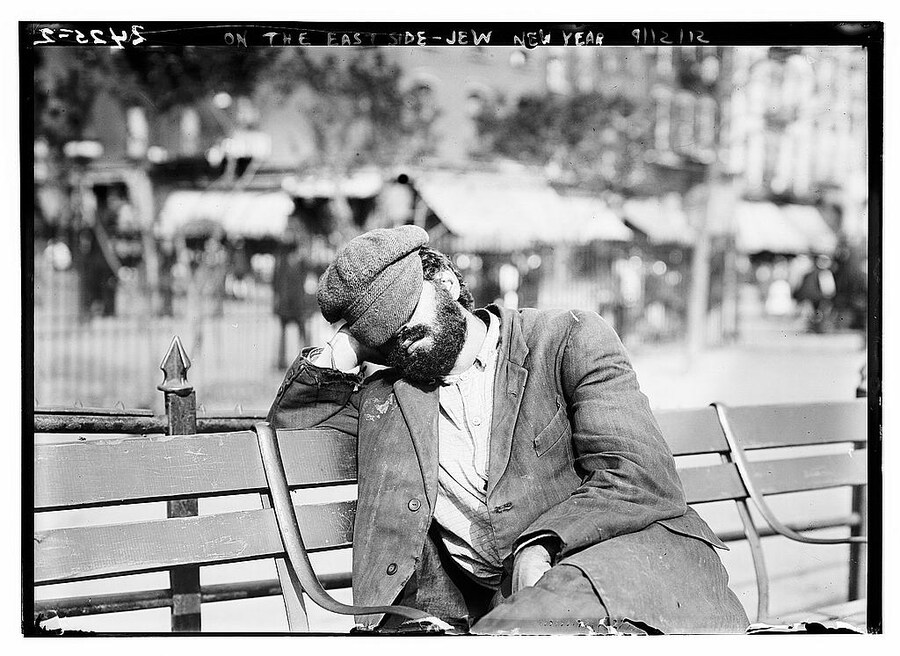 On the East Side - Jewish New Year, New York, 1912