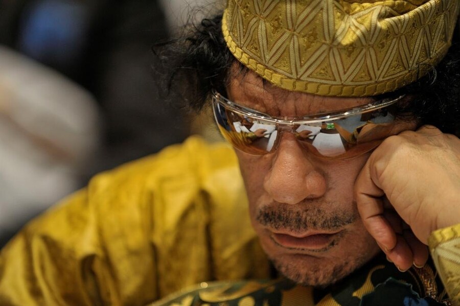 Muammar al-Gaddafi, at the 12th African Union Summit in Addi