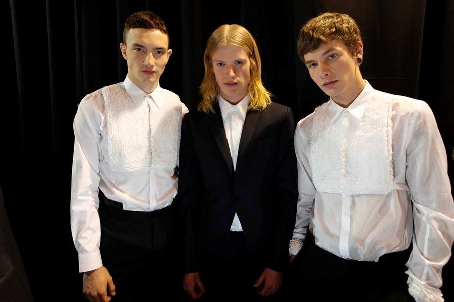 Backstage at Givenchyby Riccardo Tisci